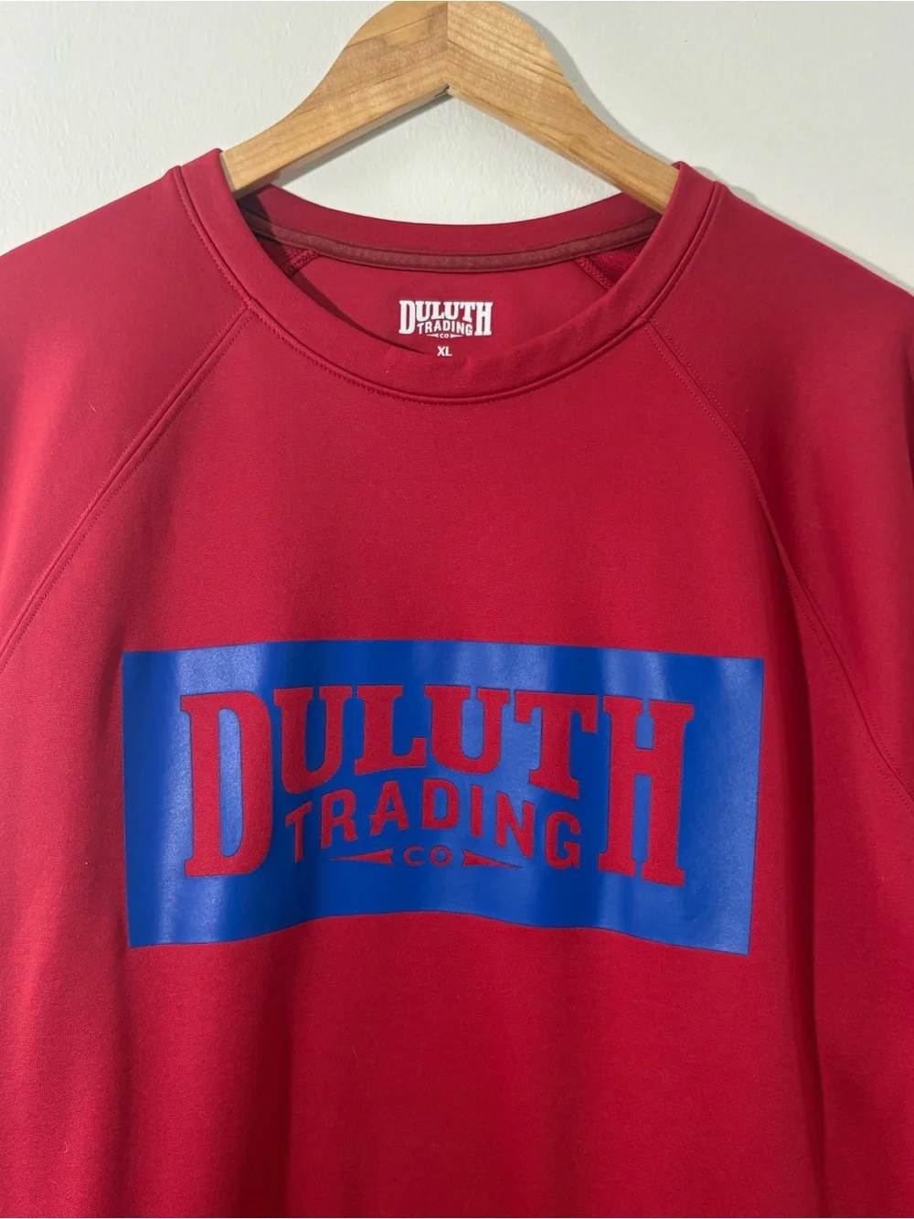 Duluth Trading Co “Training Crew” red crewneck sweatshirt (XL)